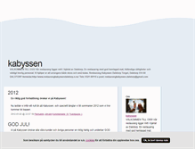 Tablet Screenshot of kabyssen.blogg.se
