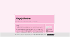 Desktop Screenshot of lisasimplythebest.blogg.se