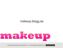 Tablet Screenshot of makeup.blogg.se