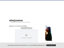 Tablet Screenshot of ninajoanna.blogg.se