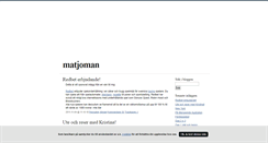 Desktop Screenshot of matjoman.blogg.se