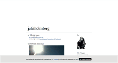 Desktop Screenshot of juliaholmbergs.blogg.se