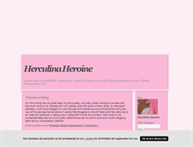 Tablet Screenshot of herculina.blogg.se