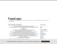 Tablet Screenshot of foppaloppans.blogg.se