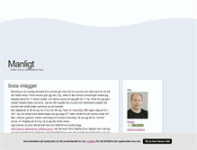Tablet Screenshot of manligt.blogg.se