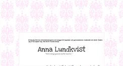 Desktop Screenshot of annalundkvist.blogg.se