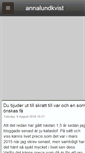 Mobile Screenshot of annalundkvist.blogg.se