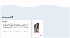 Desktop Screenshot of niklassodal.blogg.se