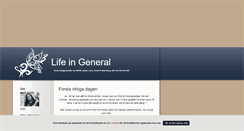 Desktop Screenshot of lifeingeneral.blogg.se