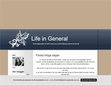 Tablet Screenshot of lifeingeneral.blogg.se