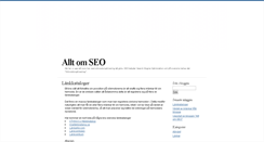 Desktop Screenshot of alltomseo.blogg.se