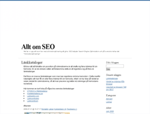 Tablet Screenshot of alltomseo.blogg.se