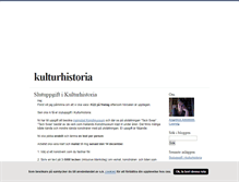 Tablet Screenshot of kulturhistoria.blogg.se