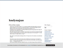 Tablet Screenshot of lonelymajsan.blogg.se