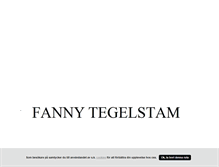 Tablet Screenshot of fannytegelstam.blogg.se