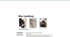 Desktop Screenshot of mooalundberg.blogg.se