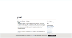 Desktop Screenshot of goest.blogg.se