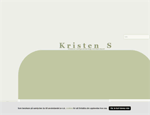 Tablet Screenshot of kristens.blogg.se