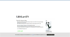 Desktop Screenshot of lillalarven.blogg.se