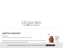 Tablet Screenshot of lillgarden.blogg.se