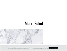 Tablet Screenshot of mariasabel.blogg.se