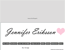 Tablet Screenshot of erikssoons.blogg.se