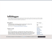 Tablet Screenshot of loffebloggen.blogg.se