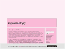 Tablet Screenshot of ingelala.blogg.se