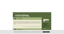 Desktop Screenshot of orienteringblogg.blogg.se