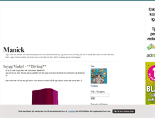 Tablet Screenshot of manick.blogg.se