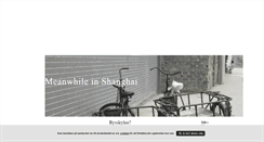 Desktop Screenshot of meanwhileinshanghai.blogg.se