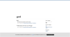 Desktop Screenshot of gerd.blogg.se