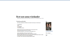Desktop Screenshot of annawieslander.blogg.se