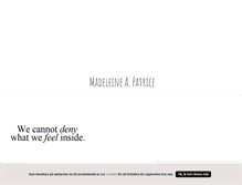 Tablet Screenshot of madeleinepatrice.blogg.se