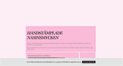Desktop Screenshot of handstamplat.blogg.se
