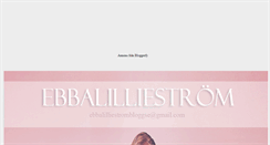 Desktop Screenshot of ebbalilliestrom.blogg.se