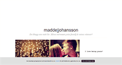 Desktop Screenshot of maddejjohansson.blogg.se