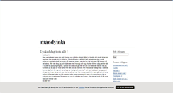 Desktop Screenshot of mandyinla.blogg.se