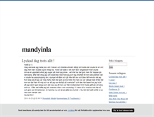 Tablet Screenshot of mandyinla.blogg.se