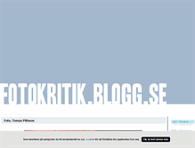 Tablet Screenshot of fotokritik.blogg.se