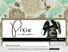 Tablet Screenshot of pixie.blogg.se