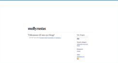 Desktop Screenshot of mollyrustas.blogg.se