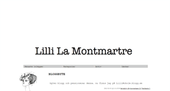 Desktop Screenshot of lillilamontmartre.blogg.se