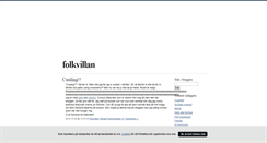 Desktop Screenshot of folkvillan.blogg.se