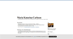 Desktop Screenshot of mariakatarinacarlsson.blogg.se
