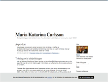 Tablet Screenshot of mariakatarinacarlsson.blogg.se