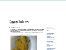 Tablet Screenshot of dagensbajskorv.blogg.se