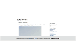 Desktop Screenshot of ponylovers.blogg.se