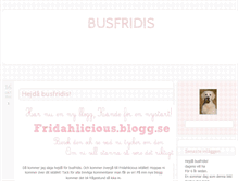 Tablet Screenshot of busfridis.blogg.se