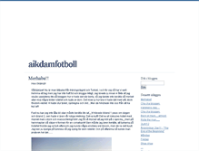 Tablet Screenshot of aikdamfotboll.blogg.se